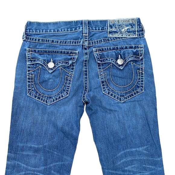 Vintage True Religion Jeans Size 34 RICKY BIG T Blue - Picture 8 of 9